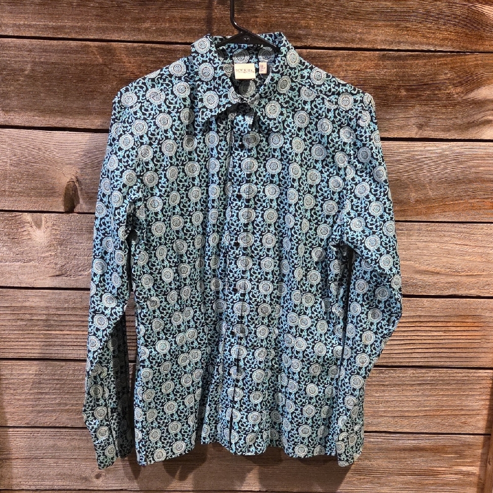 Rockies Western Shirt Size Large